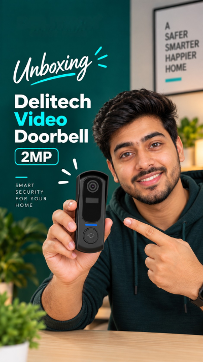 Delitech 2MP Video Doorbell
