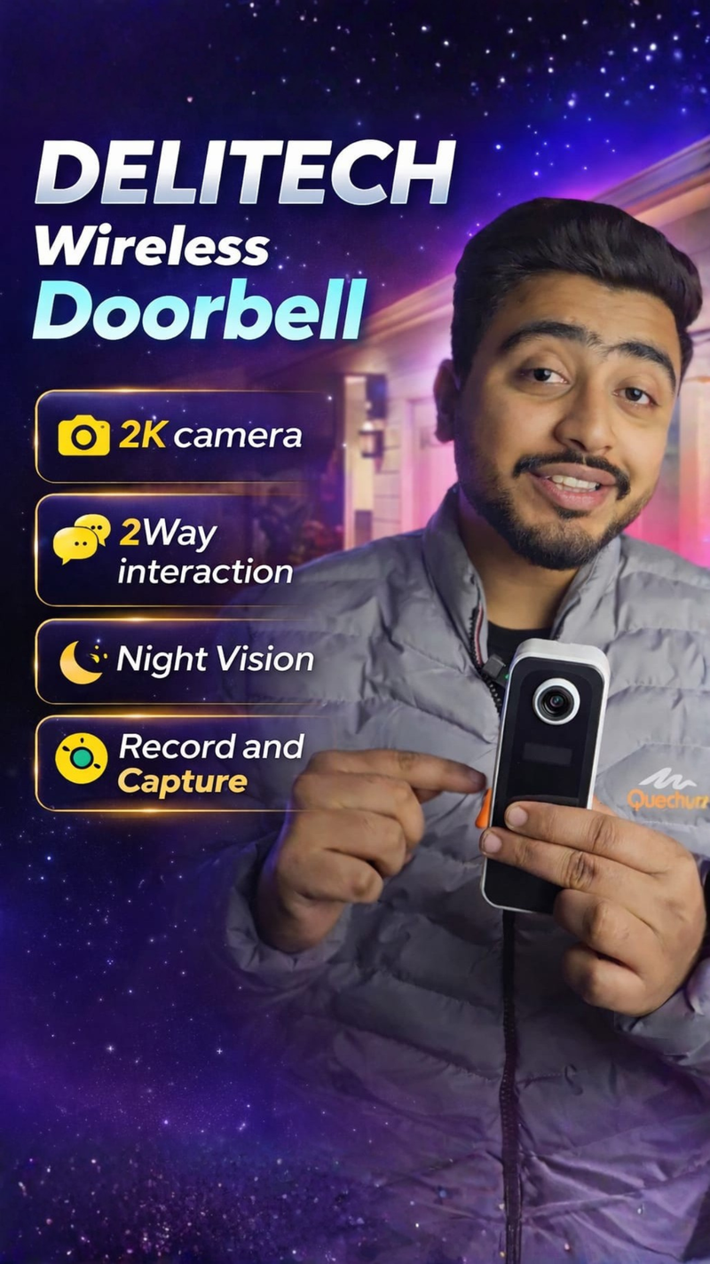 Delitech 3MP Video Doorbell