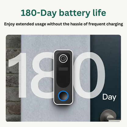 Delitech Smart Wireless Video Doorbell (3MP)