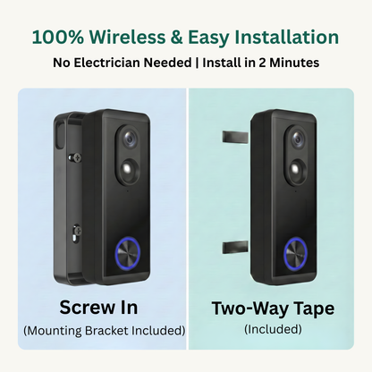 Delitech Smart Wireless Video Doorbell Pro (5MP)