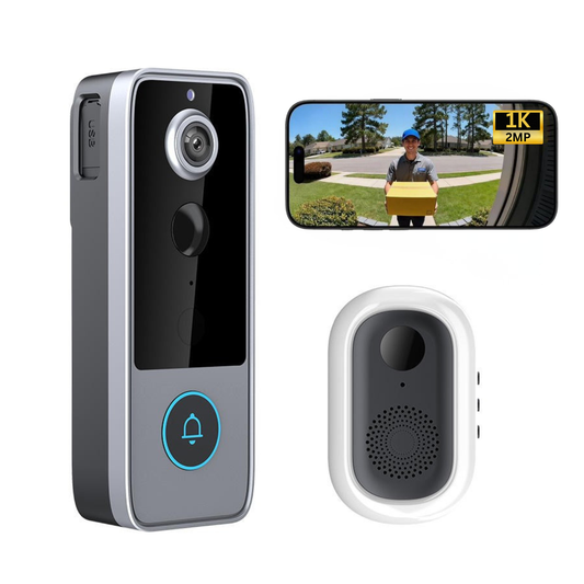 Delitech Smart Wireless Video Doorbell (1MP)