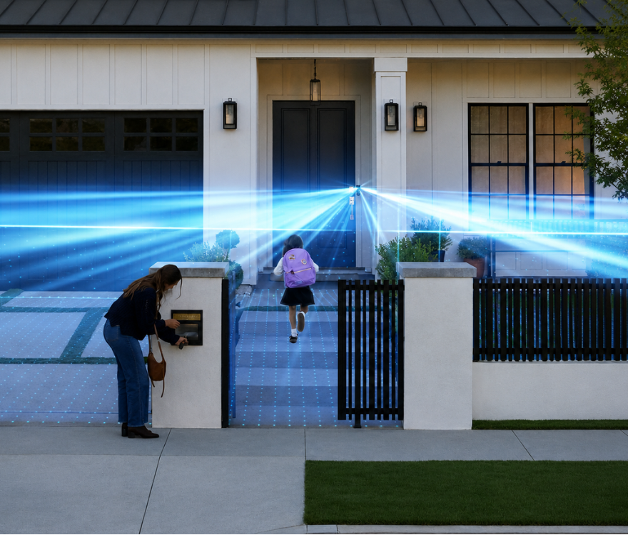 Know when someone is at your door.