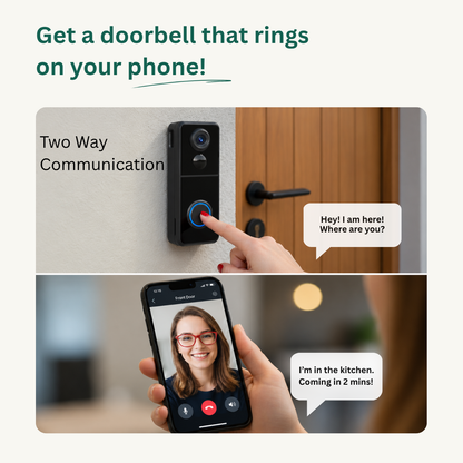 Delitech Smart Wireless Video Doorbell Pro (5MP)
