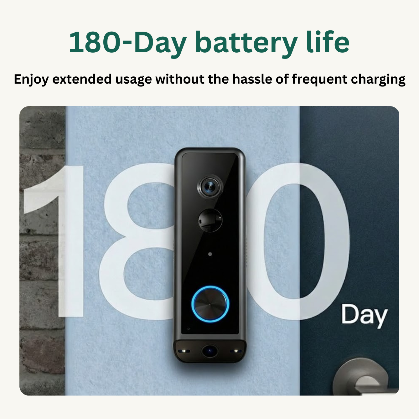 Delitech Smart Wireless Video Doorbell (5MP)