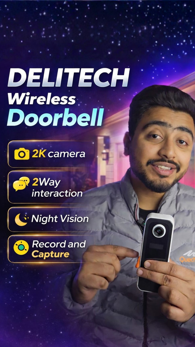 Delitech 3MP Video Doorbell