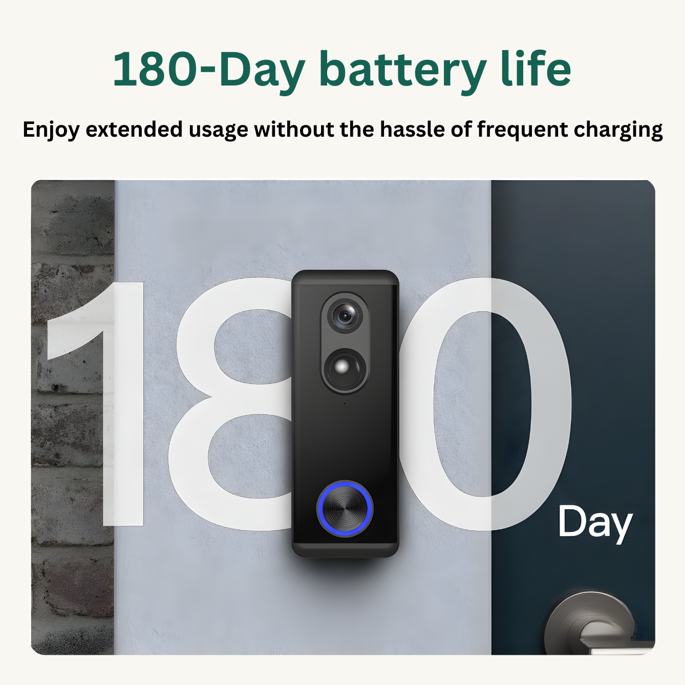 Delitech Smart Wireless Video Doorbell Pro (5MP)