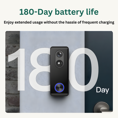 Delitech Smart Wireless Video Doorbell Pro (5MP)