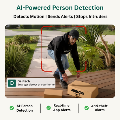 Delitech Smart Wireless Video Doorbell (3MP)