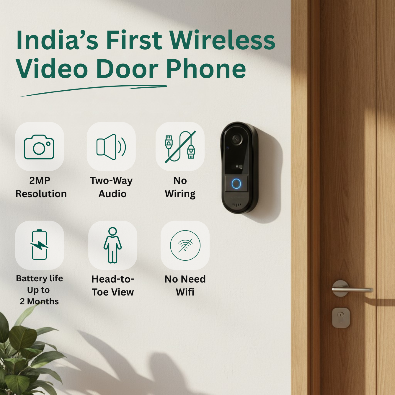 Delitech Smart Wireless Video Door Phone