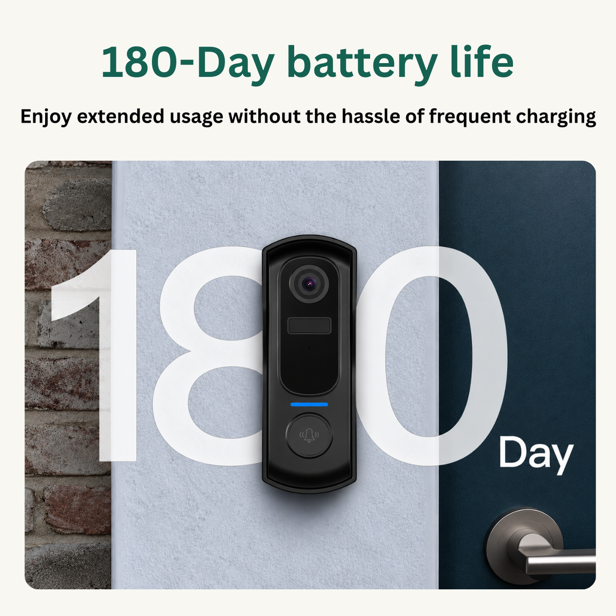 Delitech Smart Wireless Video Doorbell (2MP)
