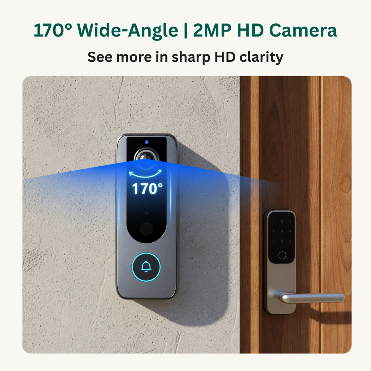 Delitech Smart Wireless Video Door Phone 2MP